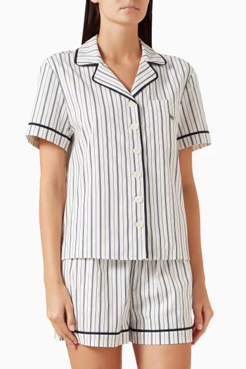 Blair Striped Pyjama Set in Organic Cotton
