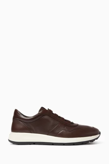 Red Dot Sneakers in Leather