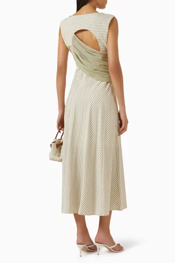 Striped Midi Dress