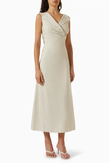 Striped Midi Dress