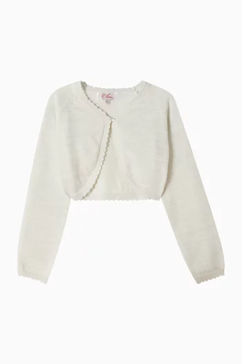 Space Lurex Knit Cardigan