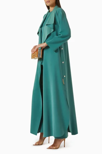 Lapel-style Abaya Set