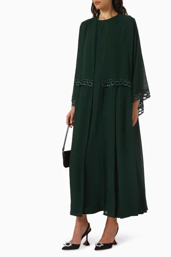 3-piece Abaya Set in Chiffon