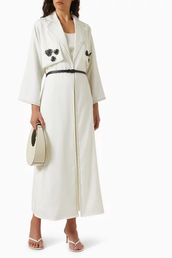 Coat-style Abaya in Crepe