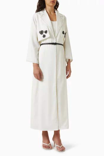 Coat-style Abaya in Crepe