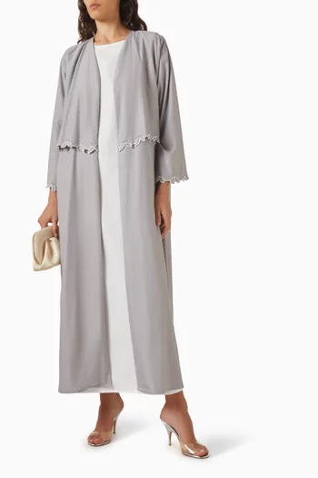 3-piece Abaya Set in Crepe