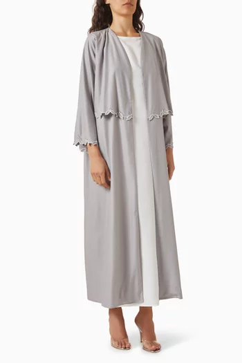 3-piece Abaya Set in Crepe