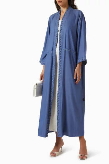Embellished Abaya in Crepe
