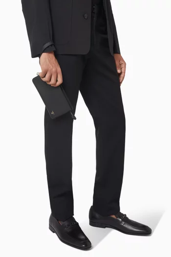 Tim T Timeless Pouch in Grained Leather