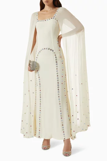 Embellished-trim Maxi Dress