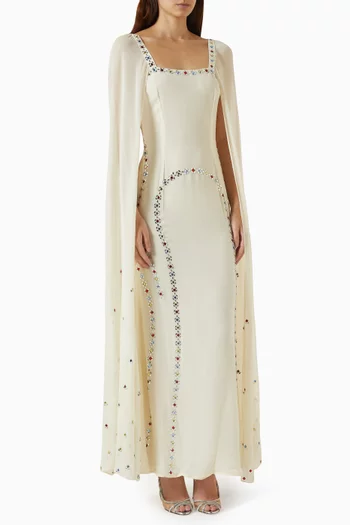 Embellished-trim Maxi Dress