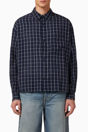 Maza Check Shirt in Cotton-blend