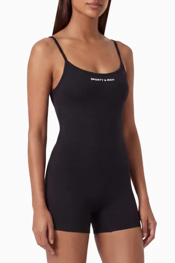 Bold Logo Short Jumpsuit