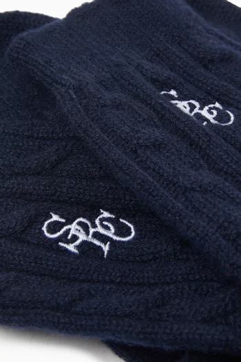 Sidi SRC Cable-knit Socks in Cashmere