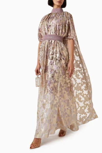 Pascale Dress in Lurex Georgette