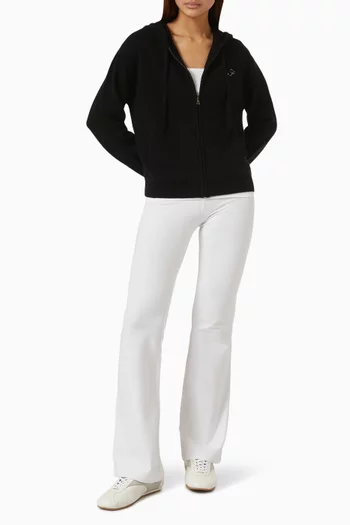 S Logo Zip Hoodie in Cashmere