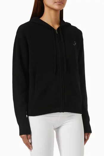 S Logo Zip Hoodie in Cashmere