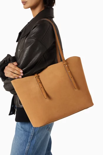 Do It All Wavy Tote Bag in Suede
