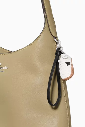 Charmed 'K As in Kate' Bag Charm in Leather