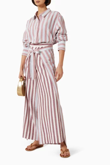 Two-panel Wrap Pants in Cotton