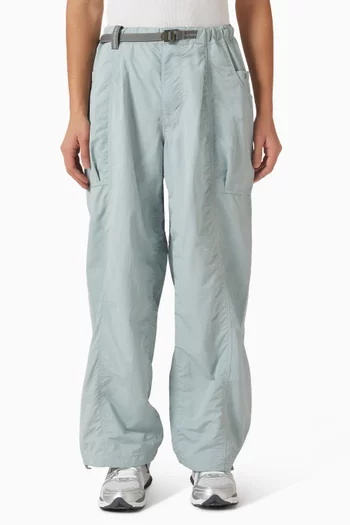Crinkled Belted Pants