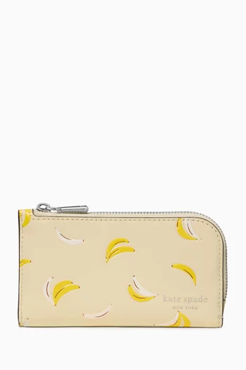Devin Banana Bifold Wallet in Leather