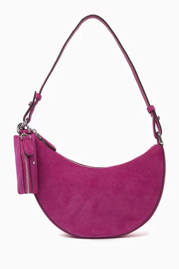 Duo Mini Shoulder Bag in Suede