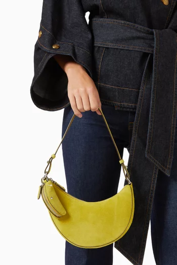 Duo Mini Shoulder Bag in Suede