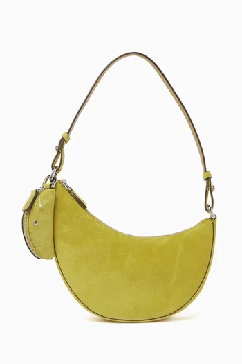 Duo Mini Shoulder Bag in Suede