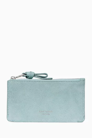 Loop Card Case in Suede