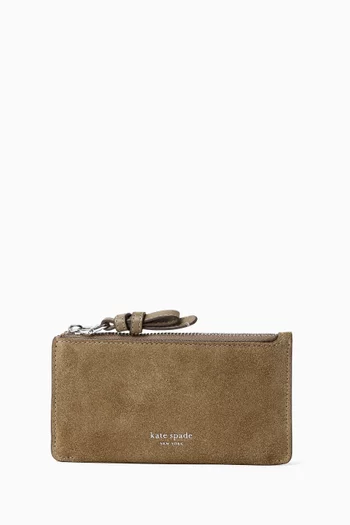 Loop Card Case in Suede