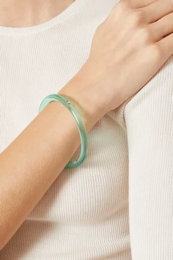 Glow Up Thin Bangle in Resin