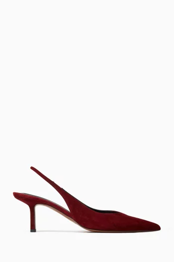 Moriah 65 Slingback Pumps in Suede