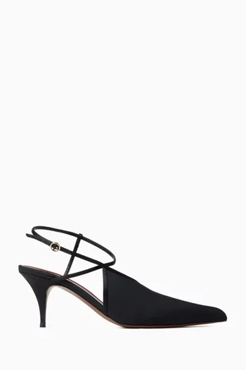 Orani 65 Pumps in Crepe de Chine