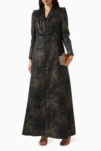 Trimmed Pipping Abaya
