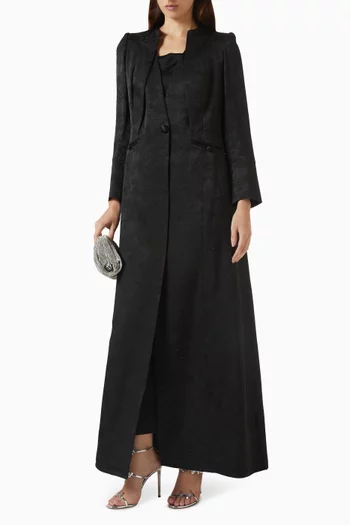 Signature Abaya in Silk-jacquard