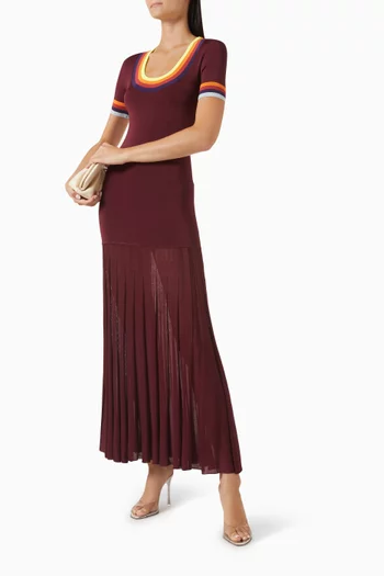 Pleated-skirt Dress