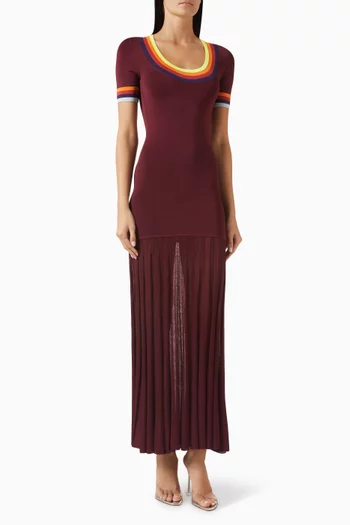 Pleated-skirt Dress