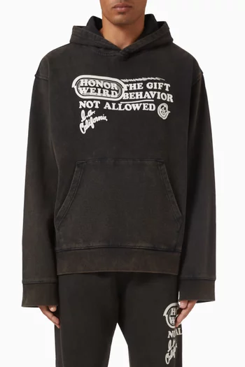 Not Allowed Hoodie in Cotton-blend