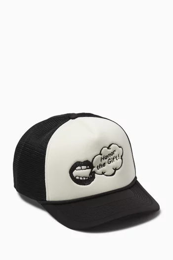Speak Trucker Cap in Mesh