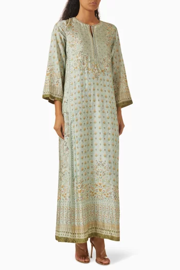 Printed Kaftan in Viscose