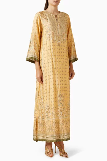 Printed Kaftan in Viscose
