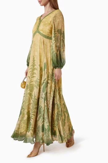 Printed Dress in Chiffon