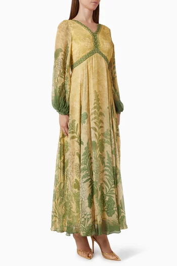 Printed Dress in Chiffon