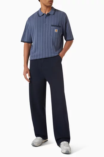 Ramsey Knit Polo Shirt in Cotton-blend