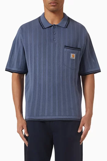 Ramsey Knit Polo Shirt in Cotton-blend