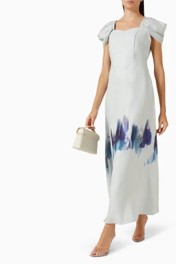 Printed A-line Dress