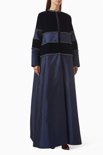 Velvet Abaya & Dress Set