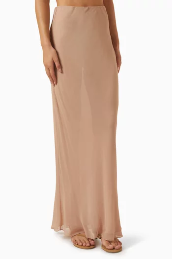 Baroque Skirt in Silk-chiffon