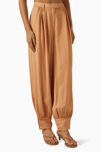 Petra Gathered-cuff Pants